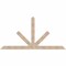 Ekena Millwork Saratoga Smooth Timber Gable Bracket, Douglas Fir, 108"W x 54"H x 5 1/2"D x 5 1/2"F, 12/12 Pitch GBW108X54X0606SAR00SDF - alternate 1